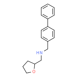 ChemSpider 2D Image | Biphenyl-4-ylmethyl-(tetrahydro-furan-2-ylmethyl)-amine | C18H21NO