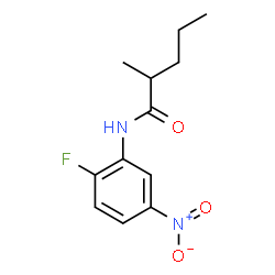 ChemSpider 2D Image | N-(2-Fluoro-5-nitrophenyl)-2-methylpentanamide | C12H15FN2O3