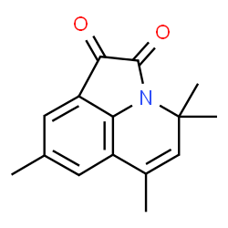 ChemSpider 2D Image | 4,4,6,8-Tetramethyl-4H-pyrrolo[3,2,1-ij]quinoline-1,2-dione | C15H15NO2