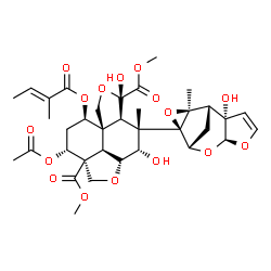 ChemSpider 2D Image | Azadirachtin B | C35H44O16
