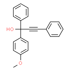 ChemSpider 2D Image | 1-(4-Methoxyphenyl)-1,3-diphenyl-2-propyn-1-ol | C22H18O2