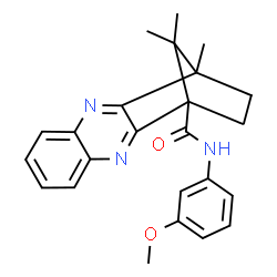 ChemSpider 2D Image | N-(3-Methoxyphenyl)-12,15,15-trimethyl-3,10-diazatetracyclo[10.2.1.0~2,11~.0~4,9~]pentadeca-2,4,6,8,10-pentaene-1-carboxamide | C24H25N3O2