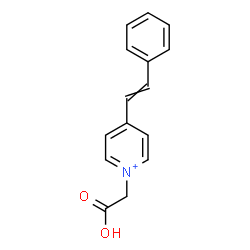ChemSpider 2D Image | 1-(Carboxymethyl)-4-(2-phenylvinyl)pyridinium | C15H14NO2
