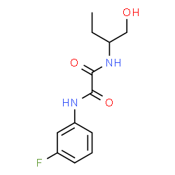 ChemSpider 2D Image | N-(3-Fluorophenyl)-N'-(1-hydroxy-2-butanyl)ethanediamide | C12H15FN2O3