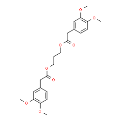 ChemSpider 2D Image | 1,3-Propanediyl bis[(3,4-dimethoxyphenyl)acetate] | C23H28O8