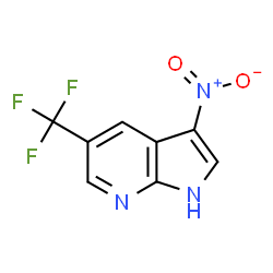 ChemSpider 2D Image | 3-Nitro-5-(trifluoromethyl)-1H-pyrrolo[2,3-b]pyridine | C8H4F3N3O2