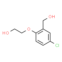 ChemSpider 2D Image | 2-[4-Chloro-2-(hydroxymethyl)phenoxy]ethanol | C9H11ClO3