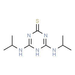 ChemSpider 2D Image | 4,6-BIS(ISOPROPYLAMINO)-S-TRIAZINE-2-THIOL | C9H17N5S