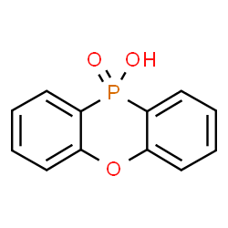 ChemSpider 2D Image | 10H-Phenoxaphosphinin-10-ol 10-oxide | C12H9O3P