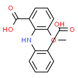 ChemSpider 2D Image | 2-((2-Carboxyphenyl)amino)-3-methoxybenzoic acid | C15H13NO5