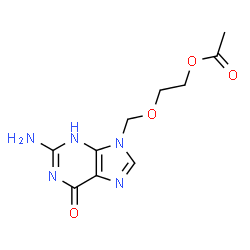 ChemSpider 2D Image | O-Acetylacyclovir | C10H13N5O4