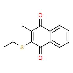 ChemSpider 2D Image | 2-(Ethylthio)-3-methylnaphthalene-1,4-dione | C13H12O2S