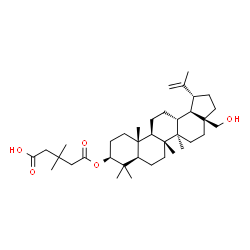 ChemSpider 2D Image | 5-{[(3beta)-28-Hydroxylup-20(29)-en-3-yl]oxy}-3,3-dimethyl-5-oxopentanoic acid | C37H60O5