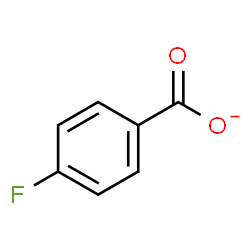 ChemSpider 2D Image | 4-Fluorobenzoate | C7H4FO2