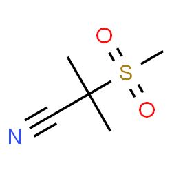 ChemSpider 2D Image | 2-Methyl-2-(methylsulfonyl)propanenitrile | C5H9NO2S
