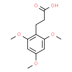 ChemSpider 2D Image | 2,4,6-Trimethoxybenzenepropanoic acid | C12H16O5
