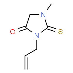 ChemSpider 2D Image | 3-Allyl-1-methyl-2-thioxo-4-imidazolidinone | C7H10N2OS