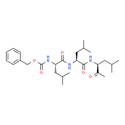 ChemSpider 2D Image | N-[(Benzyloxy)carbonyl]-L-leucyl-N-[(3S)-5-methyl-2-oxo-3-hexanyl]-L-leucinamide | C27H43N3O5
