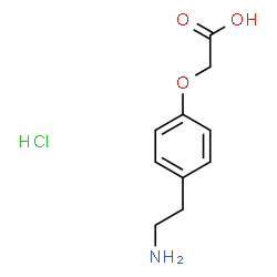 ChemSpider 2D Image | 2-[4-(2-aminoethyl)phenoxy]acetic acid hydrochloride | C10H14ClNO3