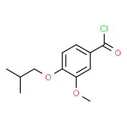 ChemSpider 2D Image | 4-Isobutoxy-3-methoxybenzoyl chloride | C12H15ClO3