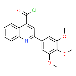ChemSpider 2D Image | 2-(3,4,5-Trimethoxyphenyl)-4-quinolinecarbonyl chloride | C19H16ClNO4
