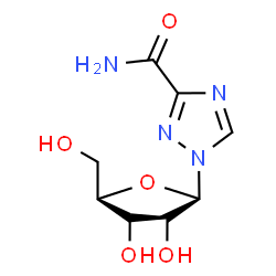 ChemSpider 2D Image | 1-(beta-D-Ribofuranosyl)-1H-1,2,4-triazole-3-carboxamide | C8H12N4O5