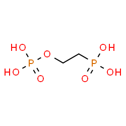 ChemSpider 2D Image | [2-(Phosphonooxy)ethyl]phosphonic acid | C2H8O7P2