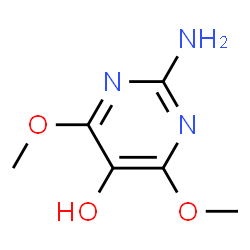ChemSpider 2D Image | 2-Amino-4,6-dimethoxy-5-pyrimidinol | C6H9N3O3