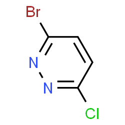 ChemSpider 2D Image | 3-Bromo-6-chloropyridazine | C4H2BrClN2