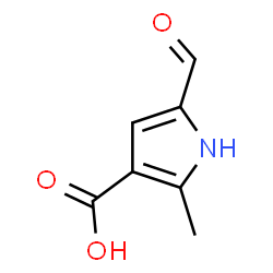 ChemSpider 2D Image | 5-Formyl-2-methyl-1H-pyrrole-3-carboxylic acid | C7H7NO3