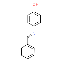 ChemSpider 2D Image | 4-(Benzylideneamino)phenol | C13H11NO