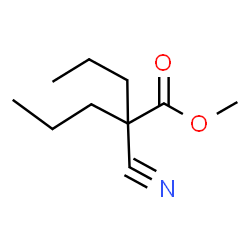 ChemSpider 2D Image | Methyl 2-cyano-2-propylpentanoate | C10H17NO2