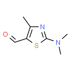 ChemSpider 2D Image | 2-(dimethylamino)-4-methylthiazole-5-carbaldehyde | C7H10N2OS