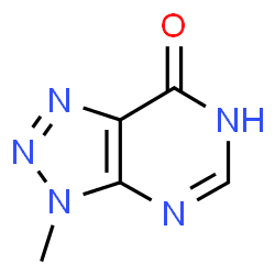 ChemSpider 2D Image | 3-methyl-3H,6H,7H-[1,2,3]triazolo[4,5-d]pyrimidin-7-one | C5H5N5O
