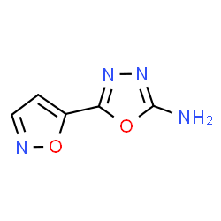 ChemSpider 2D Image | 5-(5-Isoxazolyl)-1,3,4-oxadiazol-2-amine | C5H4N4O2
