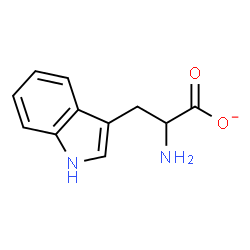 ChemSpider 2D Image | 2-Amino-3-(1H-indol-3-yl)propanoate | C11H11N2O2