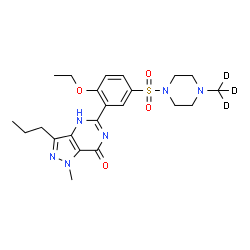 ChemSpider 2D Image | SILDENAFIL-D3 | C22H27D3N6O4S