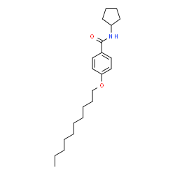 ChemSpider 2D Image | N-Cyclopentyl-4-(decyloxy)benzamide | C22H35NO2