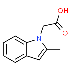 ChemSpider 2D Image | (2-Methylindol-1-yl)acetic acid | C11H11NO2
