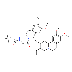 ChemSpider 2D Image | 2-Methyl-2-propanyl [2-oxo-2-(6',7',10,11-tetramethoxyemetan-2'-yl)ethyl]carbamate | C36H51N3O7