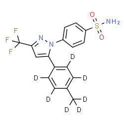 ChemSpider 2D Image | Celecoxib-d7 | C17H7D7F3N3O2S