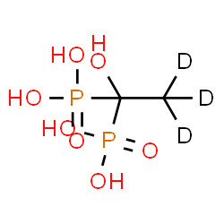 ChemSpider 2D Image | [1-Hydroxy(~2~H_3_)-1,1-ethanediyl]bis(phosphonic acid) | C2H5D3O7P2