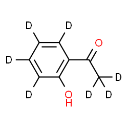 ChemSpider 2D Image | 1-[2-Hydroxy(~2~H_4_)phenyl](~2~H_3_)ethanone | C8HD7O2