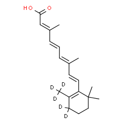 ChemSpider 2D Image | all-trans Retinoic Acid-d5 | C20H23D5O2