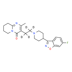 ChemSpider 2D Image | RISPERIDONE-D4 | C23H23D4FN4O2