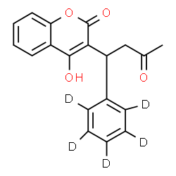 ChemSpider 2D Image | Warfarin-d5 | C19H11D5O4