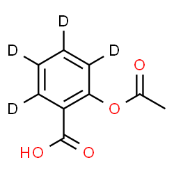 ChemSpider 2D Image | Aspirin-d4 | C9H4D4O4