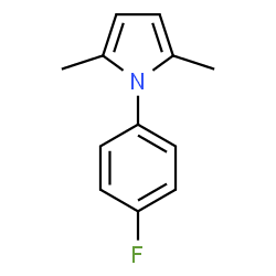 ChemSpider 2D Image | 1-(4-Fluorophenyl)-2,5-dimethylpyrrole | C12H12FN