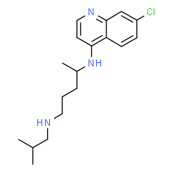 ChemSpider 2D Image | N~4~-(7-Chloro-4-quinolinyl)-N~1~-isobutyl-1,4-pentanediamine | C18H26ClN3