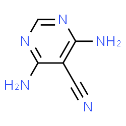 ChemSpider 2D Image | 4,6-Diamino-5-pyrimidinecarbonitrile | C5H5N5